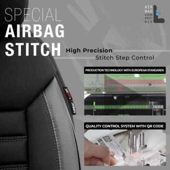 Auto Sitzbezug Set Universal Vorne und Hinten Komfortabel Komplett Set